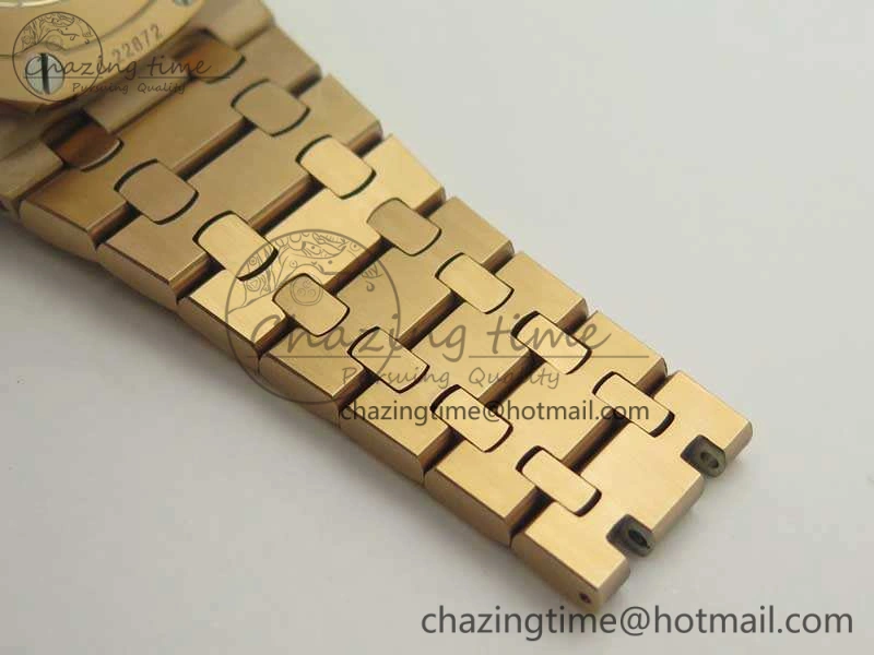 Royal Oak Offshore 2014 Gold Theme JF 1:1 Best Edition On RG Bracelet A3126 V2
