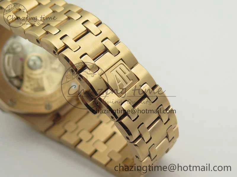 Royal Oak Offshore 2014 Gold Theme JF 1:1 Best Edition On RG Bracelet A3126 V2