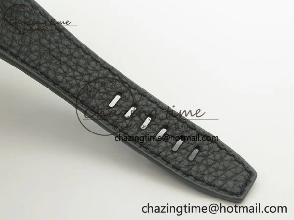 Royal Oak Offshore 2014 Gray Theme JF On Gray Leather Strap A3126 V2 w Cyclops And DW Mod (Free Rubber Strap)