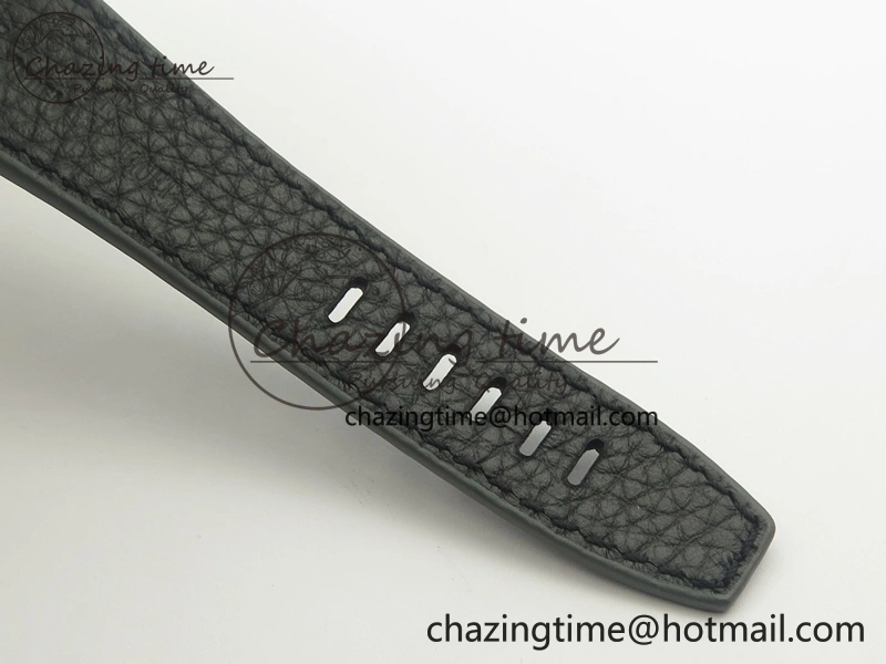 Royal Oak Offshore 2014 Gray Theme JF On Gray Leather Strap A3126 V2 w Cyclops And DW Mod (Free Rubber Strap)