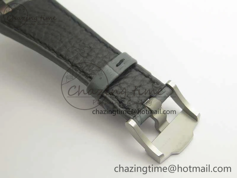 Royal Oak Offshore 2014 Gray Theme JF On Gray Leather Strap A3126 V2 w Cyclops And DW Mod (Free Rubber Strap)