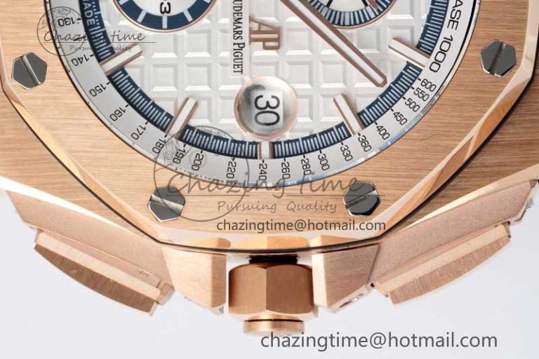 Royal Oak Offshore 2017 44mm RG Summer Edition APF 1:1 Best Edition on White Rubber Strap A3126