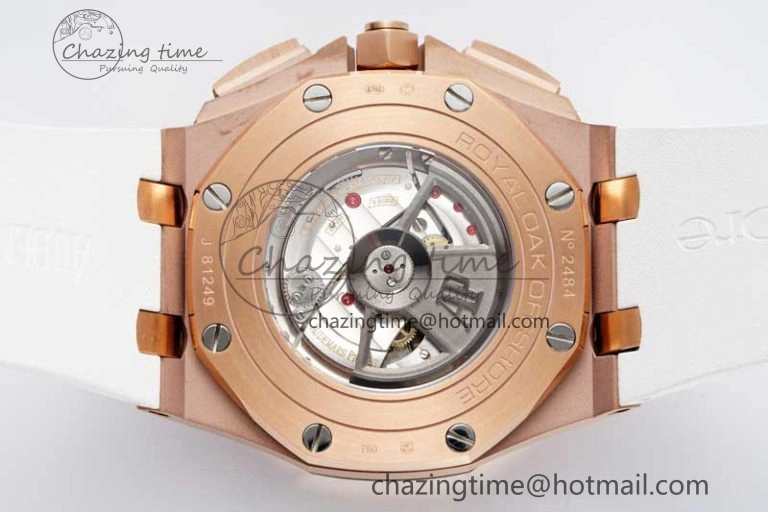 Royal Oak Offshore 2017 44mm RG Summer Edition APF 1:1 Best Edition on White Rubber Strap A3126