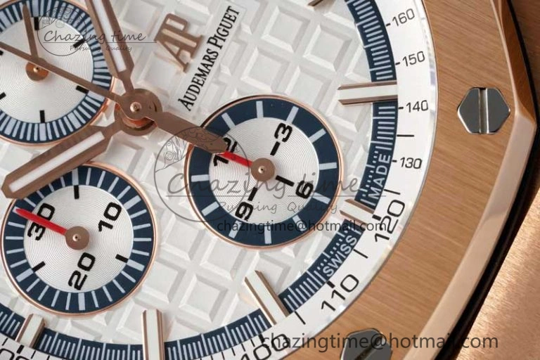 Royal Oak Offshore 2017 44mm RG Summer Edition APF 1:1 Best Edition on White Rubber Strap A3126