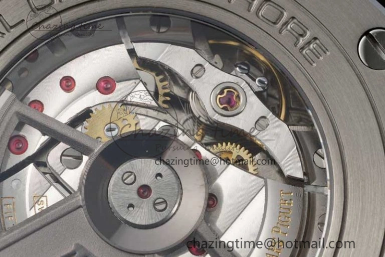 Royal Oak Offshore 2017 44mm Real Ceramic Bezel APF 1:1 Best Edition Black Dial RG Markers on Rubber Strap A3126