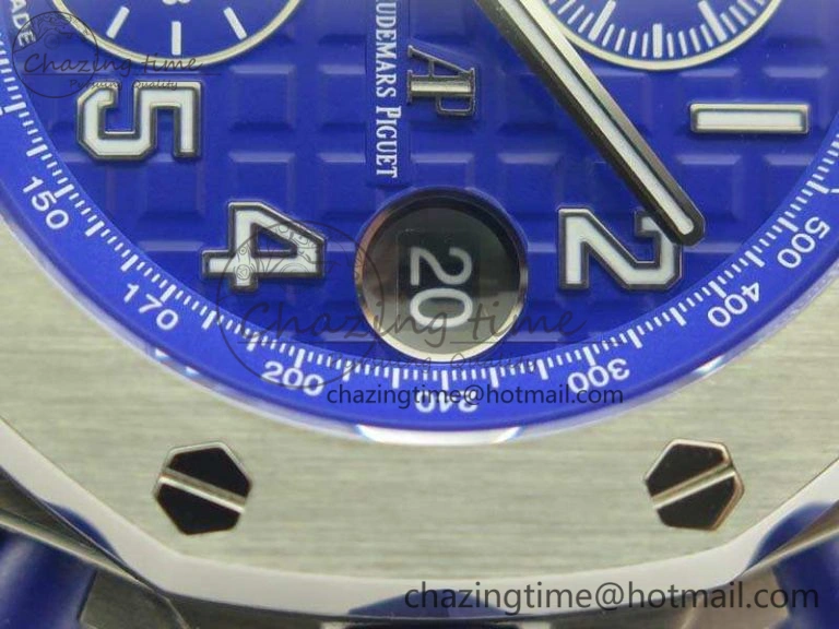 Royal Oak Offshore 2018 SIHH Indigo Blue JF 1:1 Best Edition On Blue Rubber Strap A3126