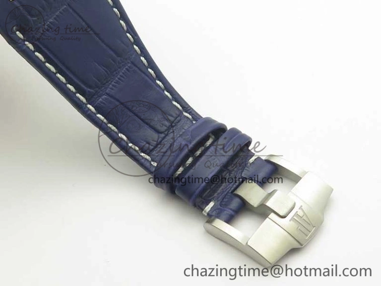 Royal Oak Offshore 2018 SIHH JF 1:1 Best Edition Black Blue Dial on Blue Leather Strap A3126 w  Cyclops