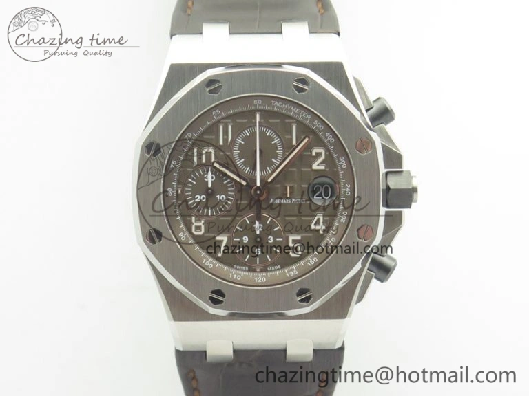Royal Oak Offshore 2018 SIHH JF 1:1 Best Edition “Havana” Brown Dial On Brown Leather Strap A3126 w  Cyclops