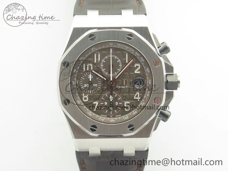 Royal Oak Offshore 2018 SIHH JF 1:1 Best Edition “Havana” Brown Dial On Brown Leather Strap A3126 w  Cyclops