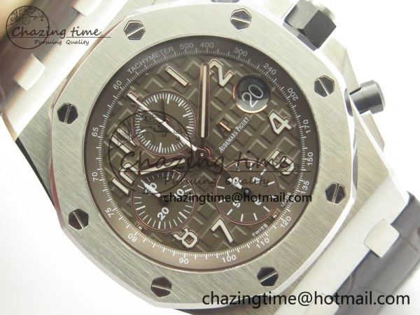 Royal Oak Offshore 2018 SIHH JF 1:1 Best Edition “Havana” Brown Dial On Brown Leather Strap A3126 w  Cyclops