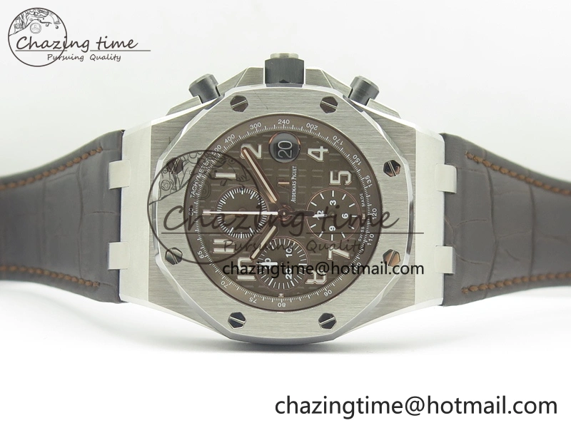 Royal Oak Offshore 2018 SIHH JF 1:1 Best Edition “Havana” Brown Dial On Brown Leather Strap A3126 w  Cyclops