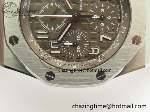 Royal Oak Offshore 2018 SIHH JF 1:1 Best Edition “Havana” Brown Dial On Brown Leather Strap A3126 w  Cyclops