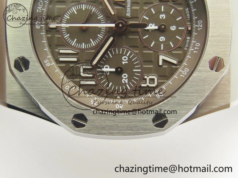Royal Oak Offshore 2018 SIHH JF 1:1 Best Edition “Havana” Brown Dial On Brown Leather Strap A3126 w  Cyclops