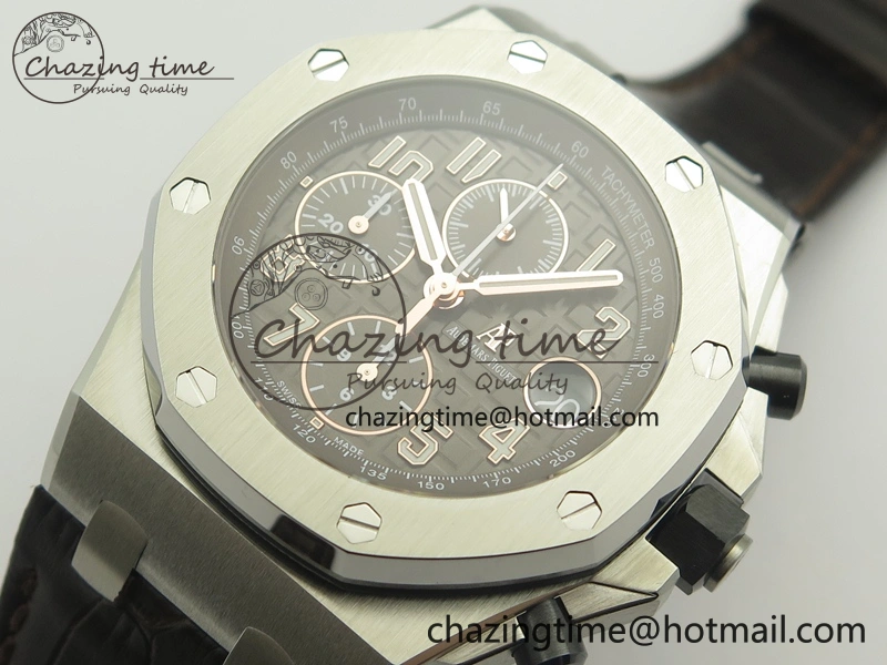 Royal Oak Offshore 2018 SIHH JF 1:1 Best Edition “Havana” Brown Dial On Brown Leather Strap A3126 w  Cyclops