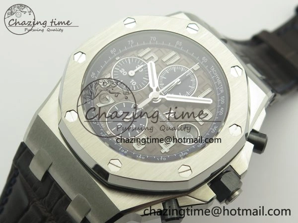 Royal Oak Offshore 2018 SIHH JF 1:1 Best Edition Havana Brown Blue Dial On Brown Leather Strap A7750