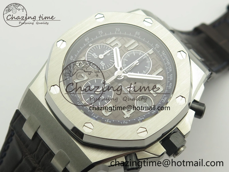 Royal Oak Offshore 2018 SIHH JF 1:1 Best Edition Havana Brown Blue Dial On Brown Leather Strap A7750