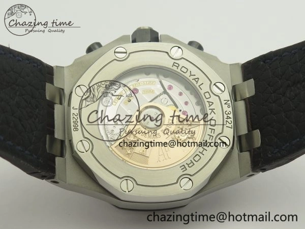 Royal Oak Offshore 2018 SIHH JF 1:1 Best Edition Havana Brown Blue Dial On Brown Leather Strap A7750