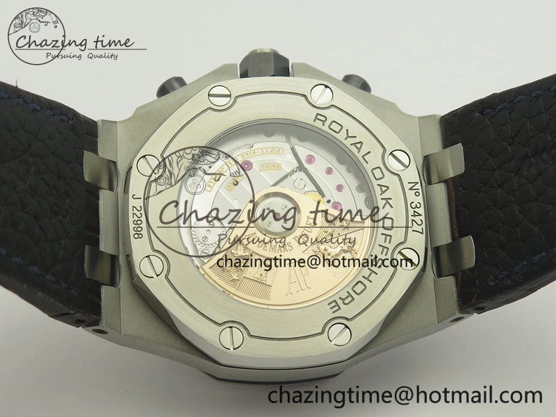 Royal Oak Offshore 2018 SIHH JF 1:1 Best Edition Havana Brown Blue Dial On Brown Leather Strap A7750