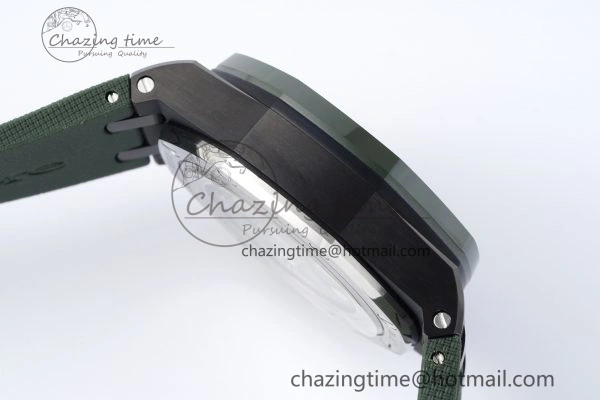Royal Oak Offshore 2020 44mm APF 1:1 Best Edition Green Ceramic Bezel on Rubber Strap A3126