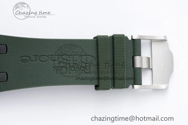 Royal Oak Offshore 2020 44mm APF 1:1 Best Edition Green Ceramic Bezel on Rubber Strap A3126