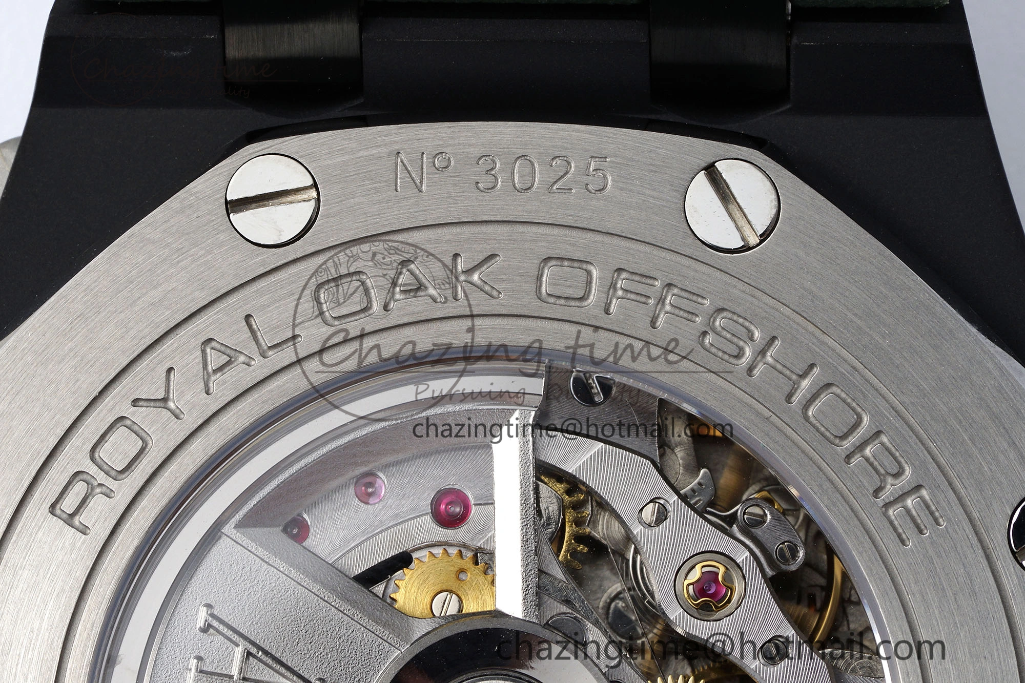 Royal Oak Offshore 2020 44mm APF 1:1 Best Edition Green Ceramic Bezel on Rubber Strap A3126
