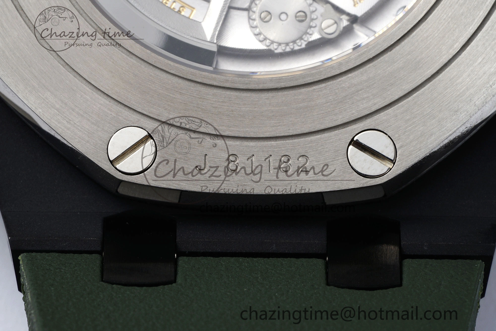 Royal Oak Offshore 2020 44mm APF 1:1 Best Edition Green Ceramic Bezel on Rubber Strap A3126