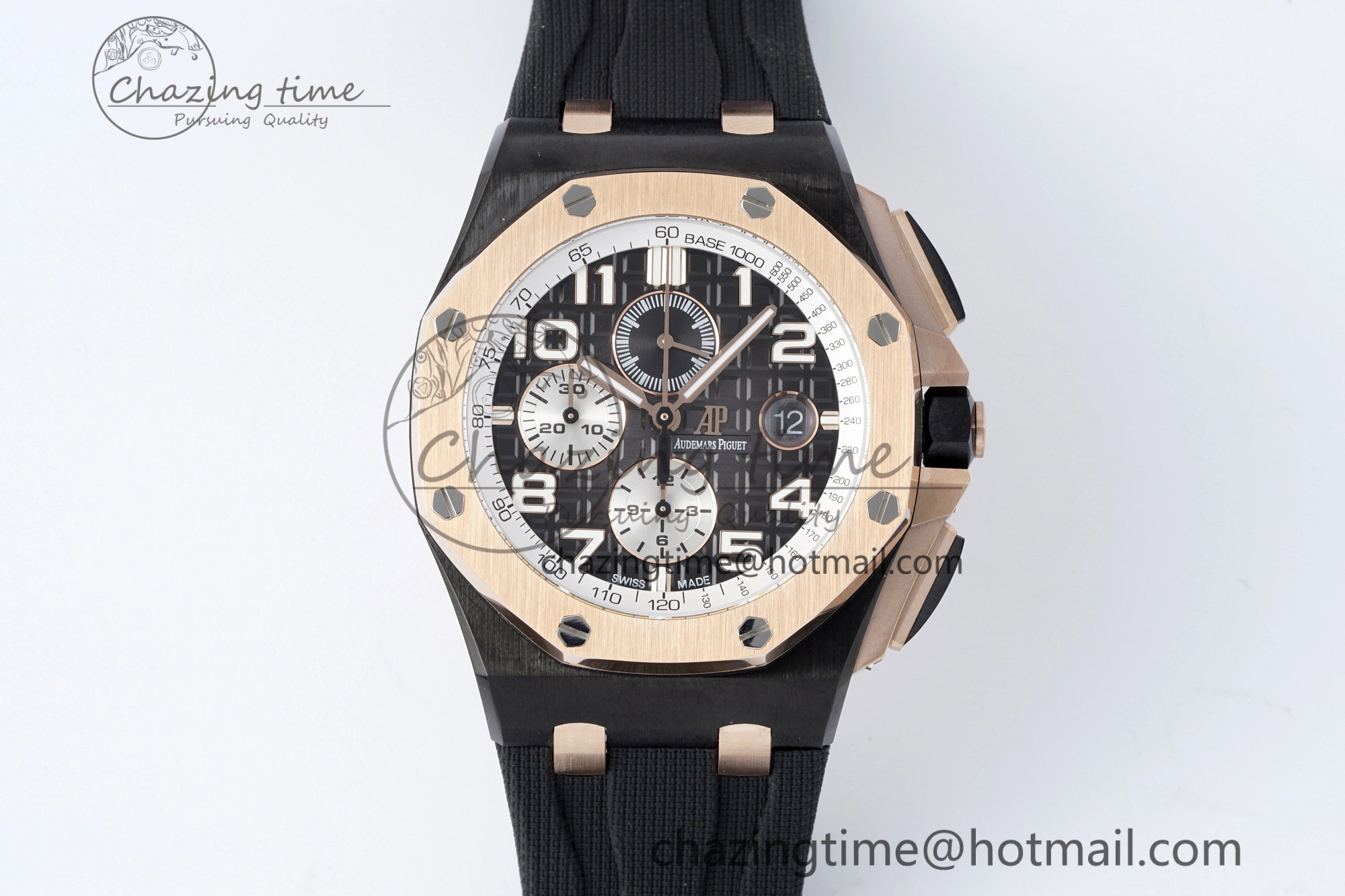 Royal Oak Offshore 2020 44mm APF 1:1 Best Edition RG Bezel on Rubber Strap A3126