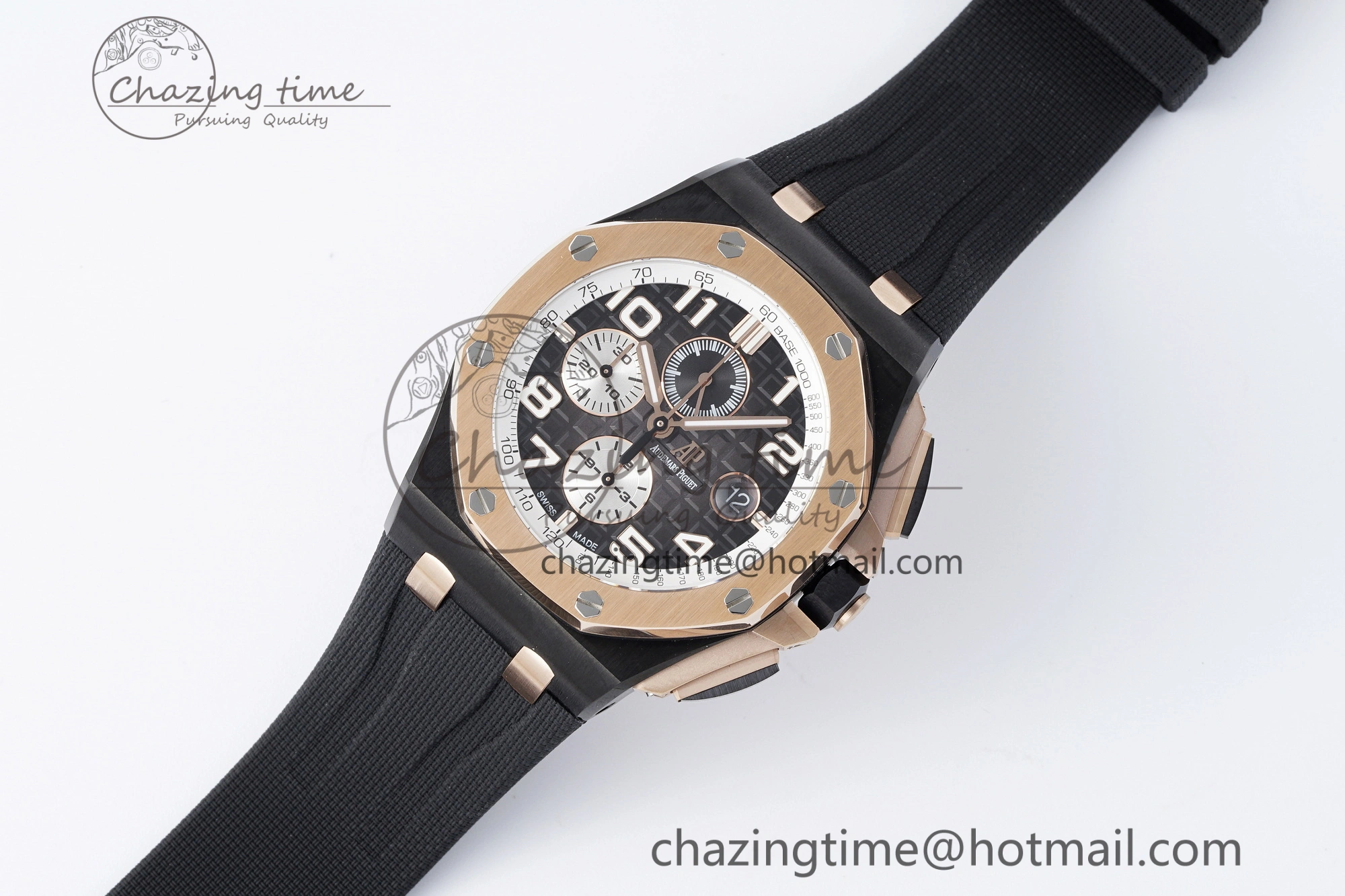 Royal Oak Offshore 2020 44mm APF 1:1 Best Edition RG Bezel on Rubber Strap A3126
