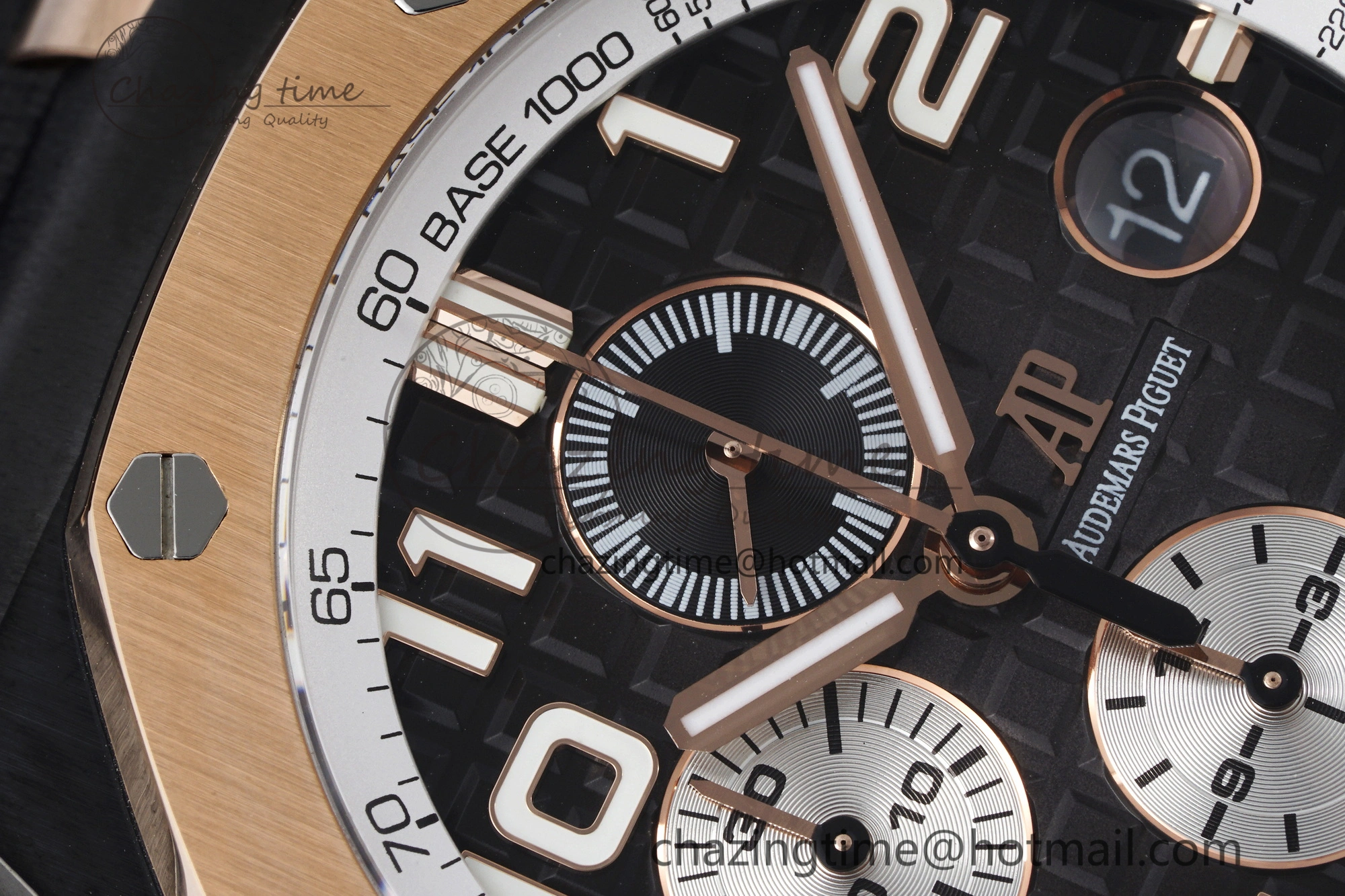 Royal Oak Offshore 2020 44mm APF 1:1 Best Edition RG Bezel on Rubber Strap A3126