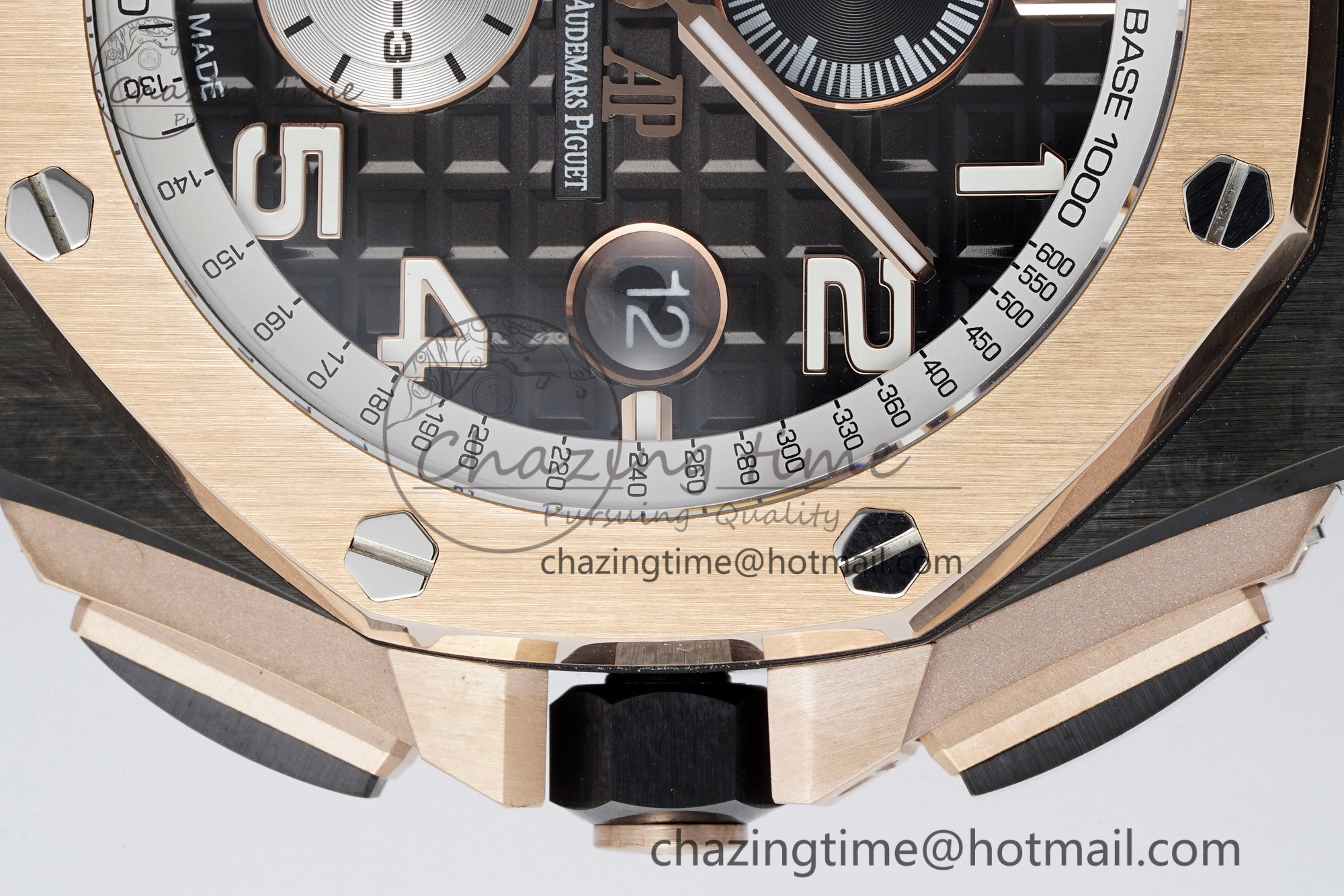 Royal Oak Offshore 2020 44mm APF 1:1 Best Edition RG Bezel on Rubber Strap A3126