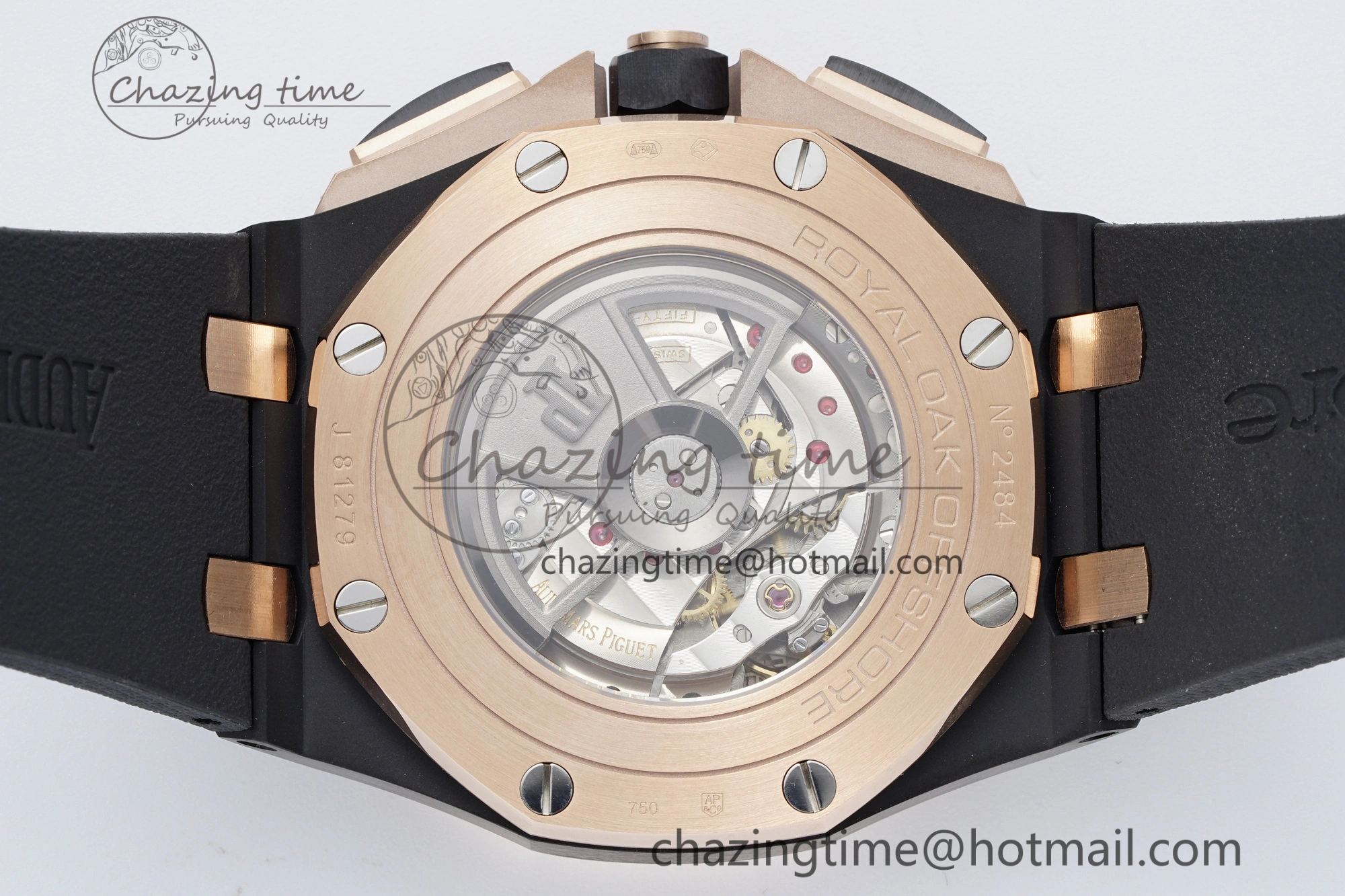 Royal Oak Offshore 2020 44mm APF 1:1 Best Edition RG Bezel on Rubber Strap A3126