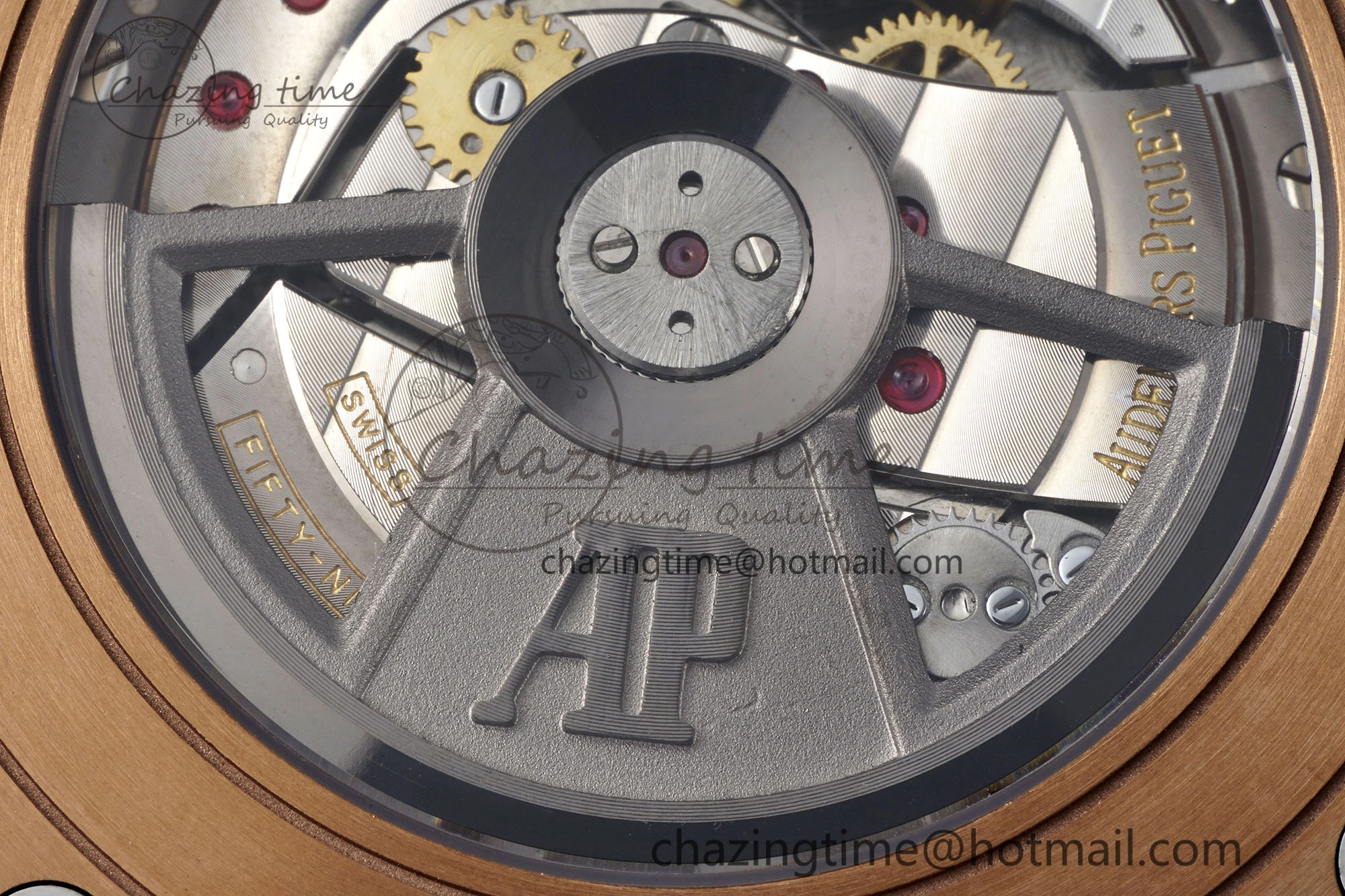 Royal Oak Offshore 2020 44mm APF 1:1 Best Edition RG Bezel on Rubber Strap A3126