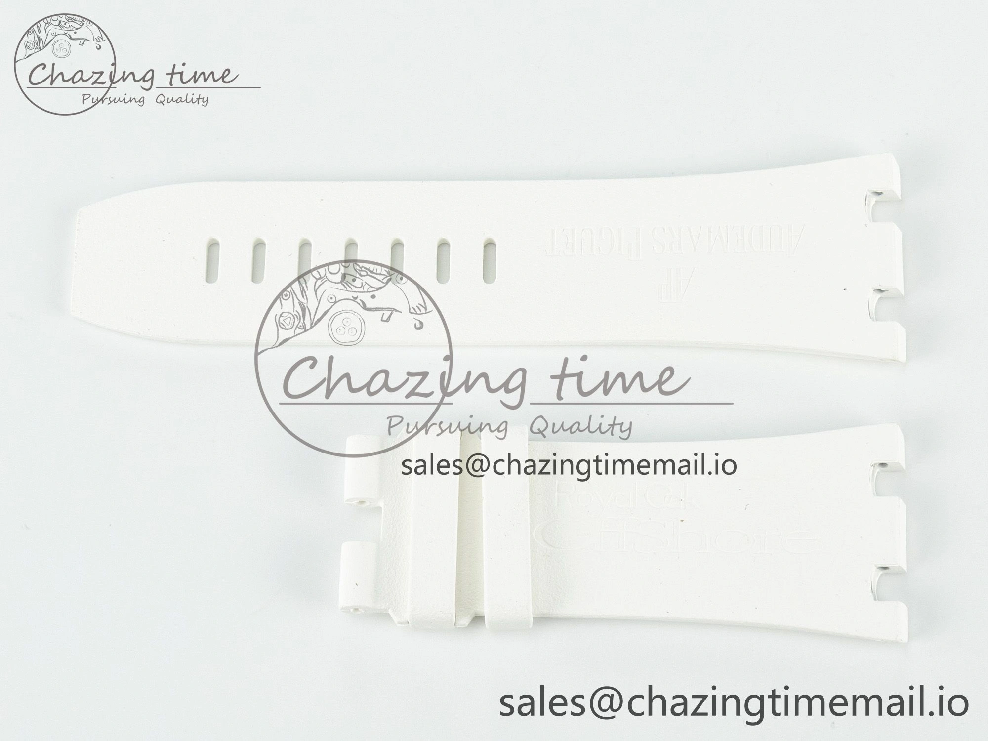 Royal Oak Offshore 26401 Best Edition White Rubber Strap (Fits the Gen size)
