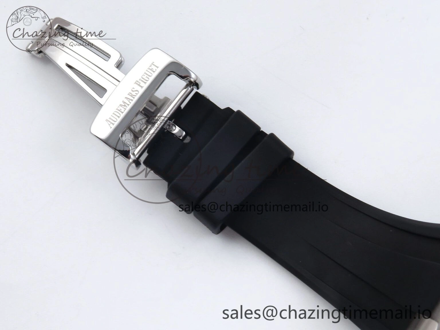 Royal Oak Offshore 42mm  Rubberclad SS TKF 1:1 Best Edition Black White Dial on Black Rubber Strap A3126