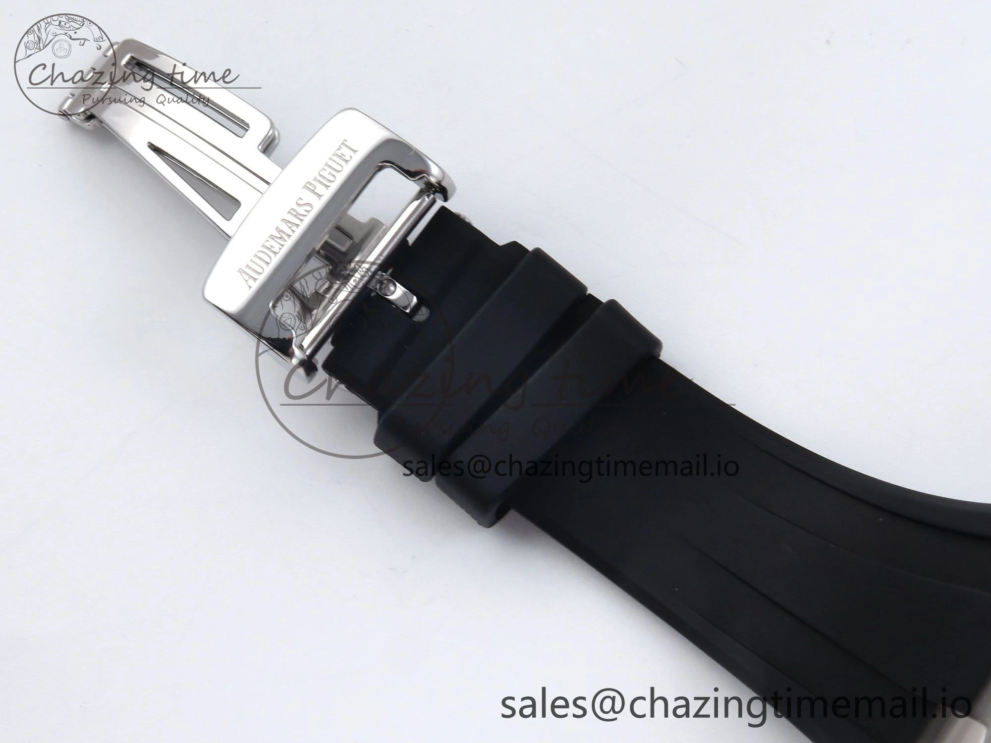 Royal Oak Offshore 42mm  Rubberclad SS TKF 1:1 Best Edition Black White Dial on Black Rubber Strap A3126