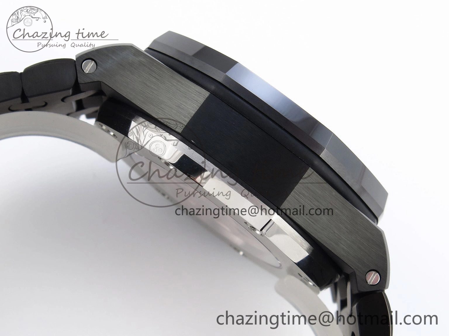Royal Oak Offshore 42mm Black Ceramic APF 1:1 Best Edition Black Textured Dial on Black Ceramic Bracelet A4404