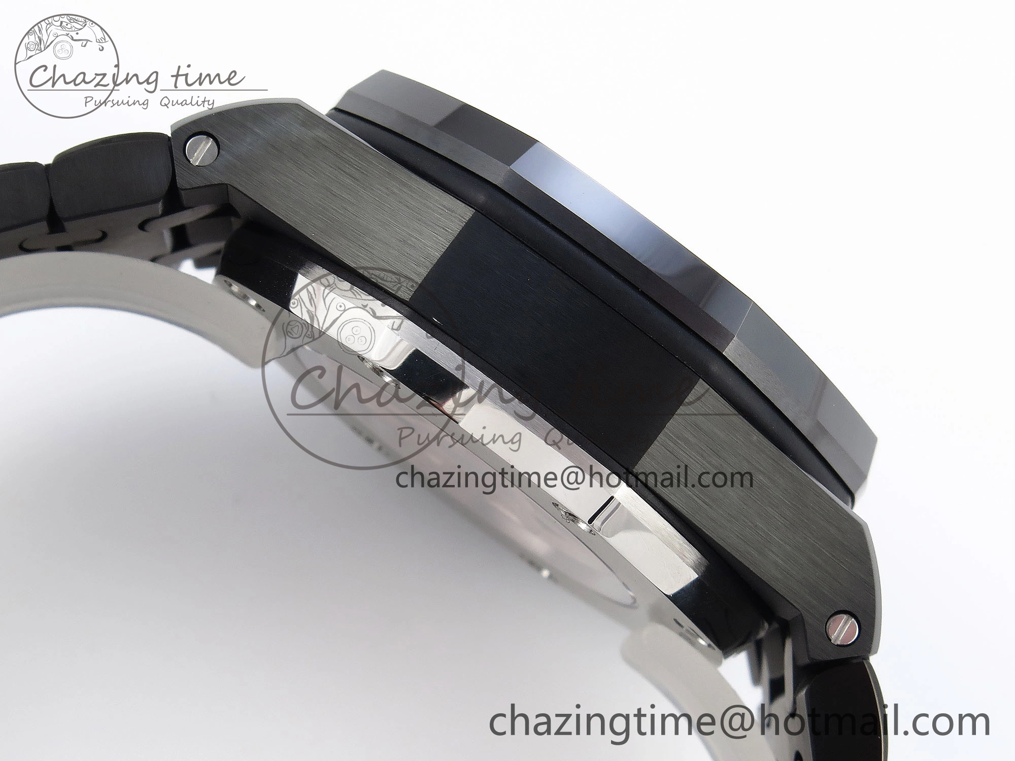 Royal Oak Offshore 42mm Black Ceramic APF 1:1 Best Edition Black Textured Dial on Black Ceramic Bracelet A4404