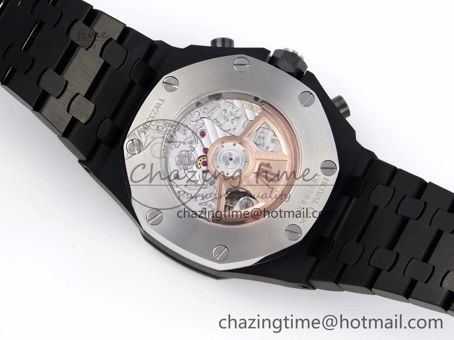 Royal Oak Offshore 42mm Black Ceramic APF 1:1 Best Edition Black Textured Dial on Black Ceramic Bracelet A4404