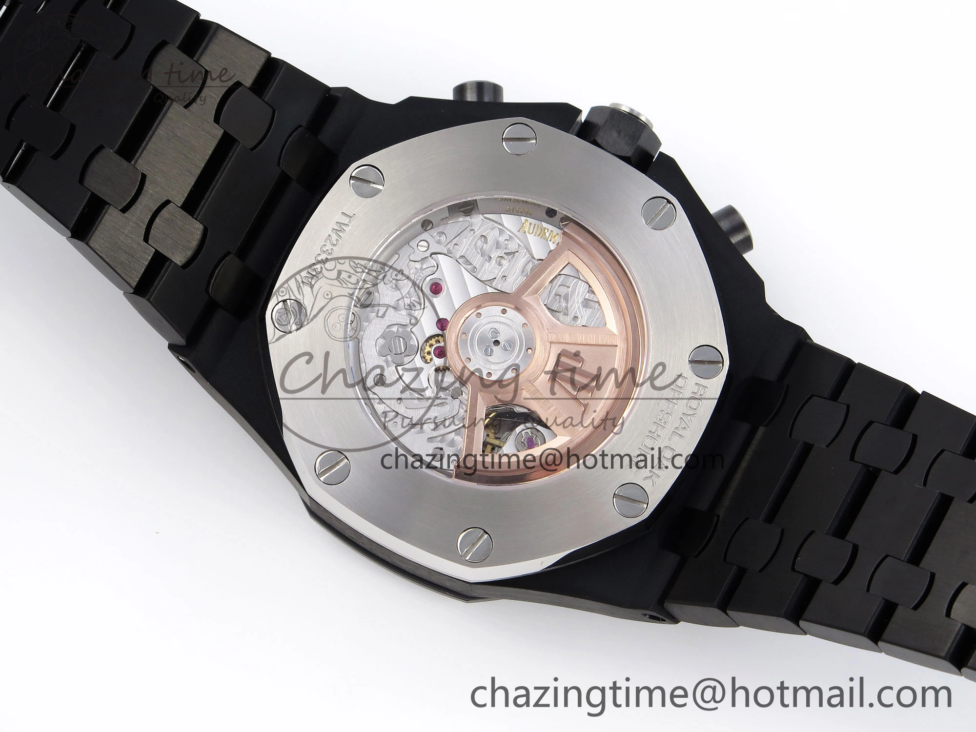Royal Oak Offshore 42mm Black Ceramic APF 1:1 Best Edition Black Textured Dial on Black Ceramic Bracelet A4404