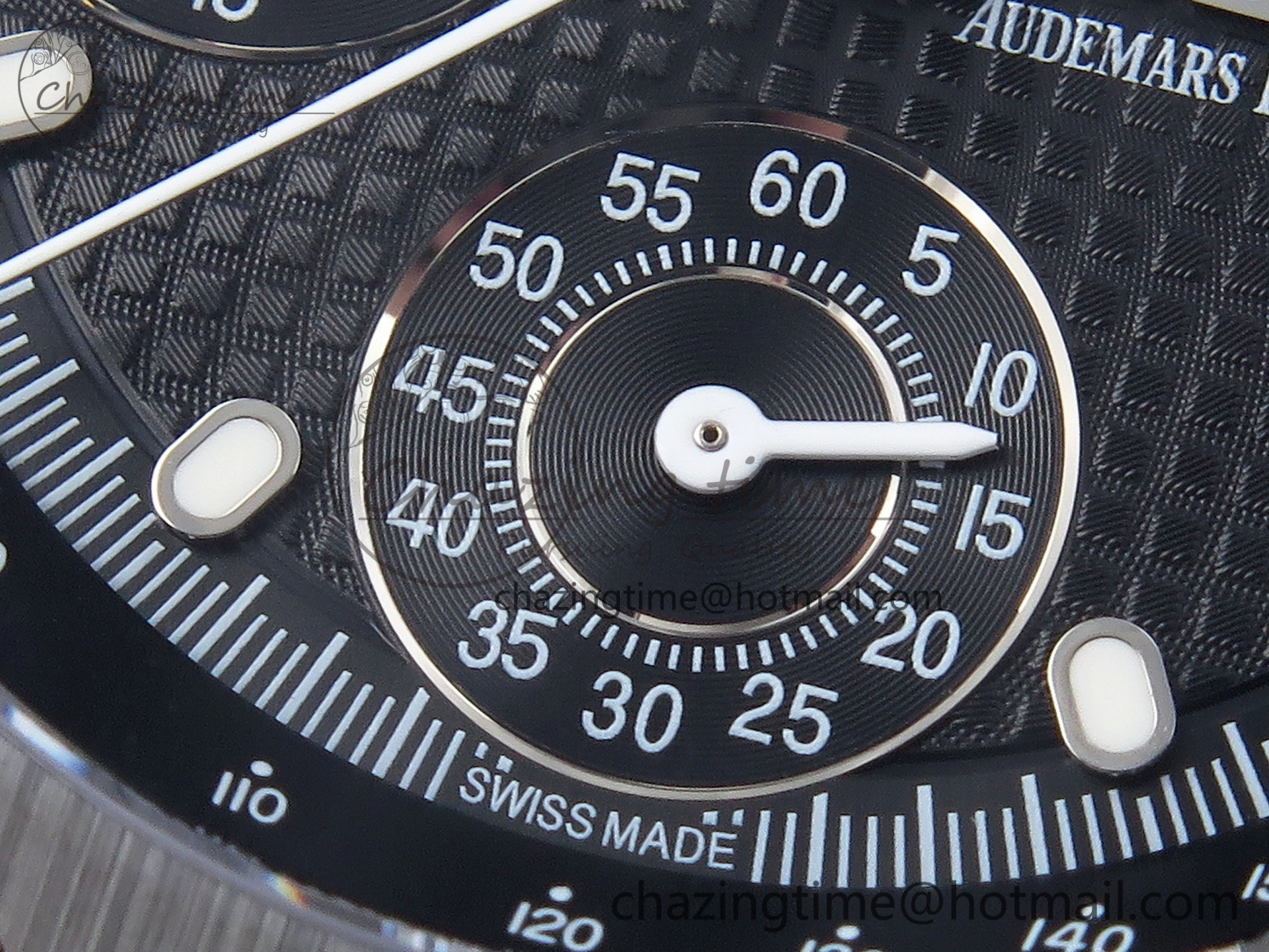 Royal Oak Offshore 42mm Black Ceramic APF 1:1 Best Edition Black Textured Dial on Black Rubber Strap A4404