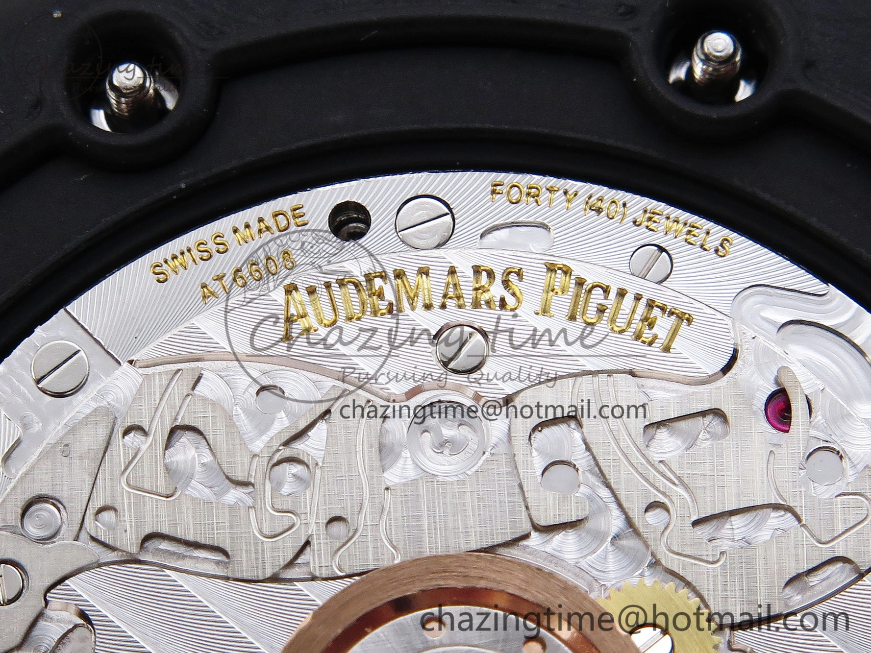 Royal Oak Offshore 42mm Black Ceramic APF 1:1 Best Edition Black Textured Dial on Black Rubber Strap A4404