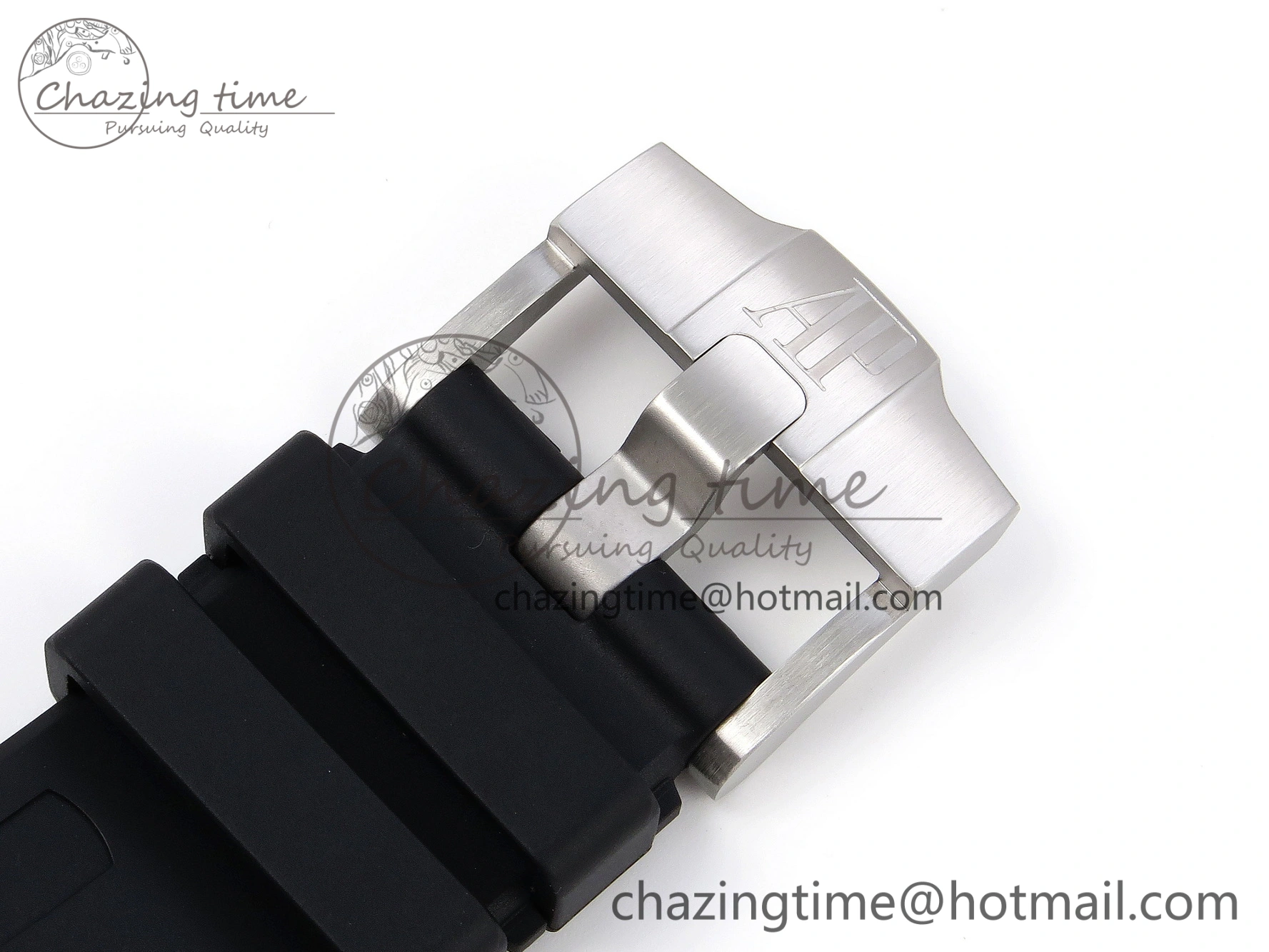 Royal Oak Offshore 42mm Black Ceramic APF 1:1 Best Edition Black Textured Dial on Black Rubber Strap A4404