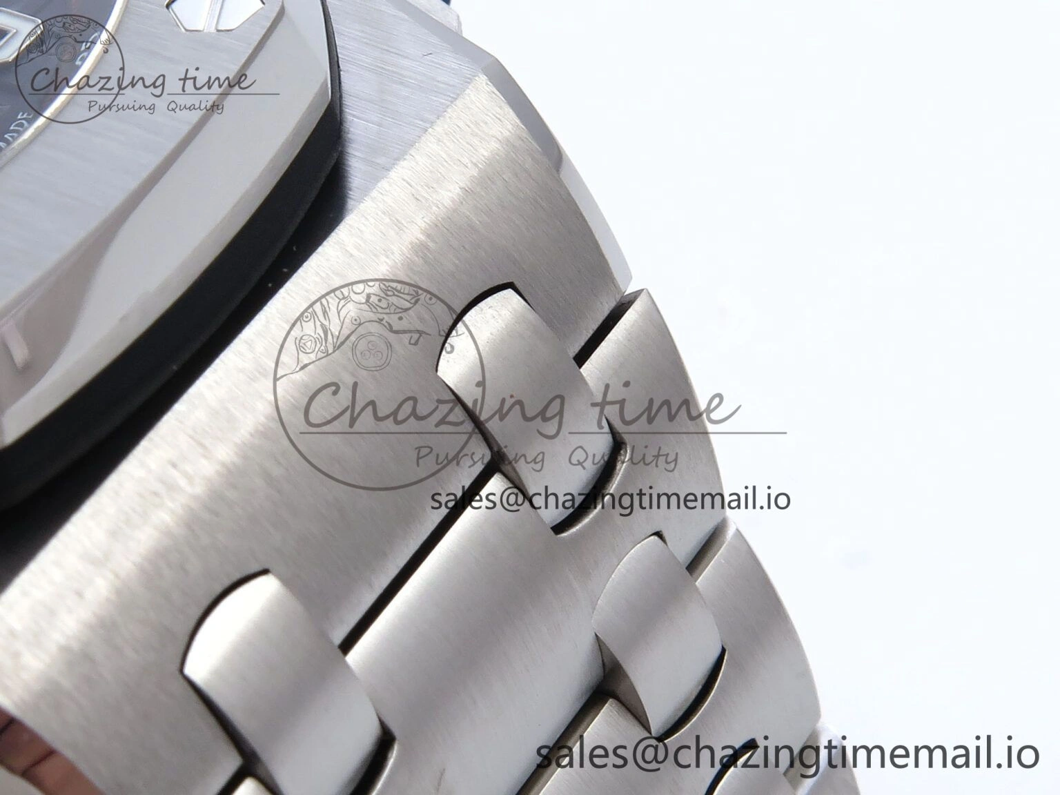 Royal Oak Offshore 42mm Black Themes SS TKF Best Edition Black Dial on SS Bracelet A7750