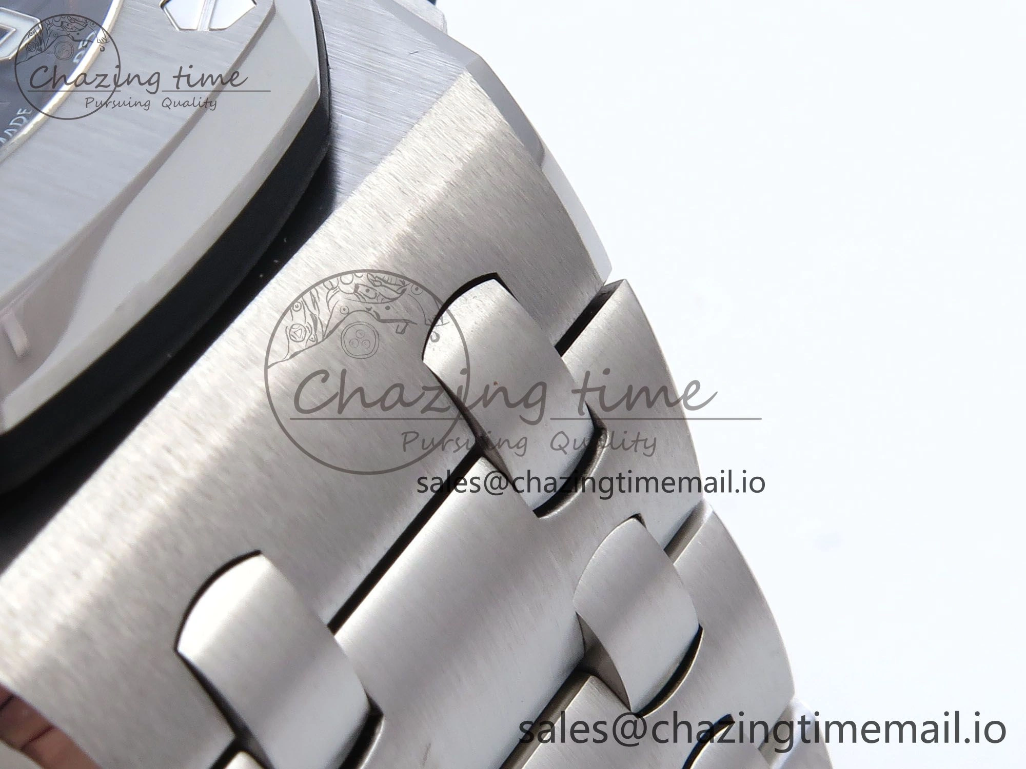 Royal Oak Offshore 42mm Black Themes SS TKF Best Edition Black Dial on SS Bracelet A7750