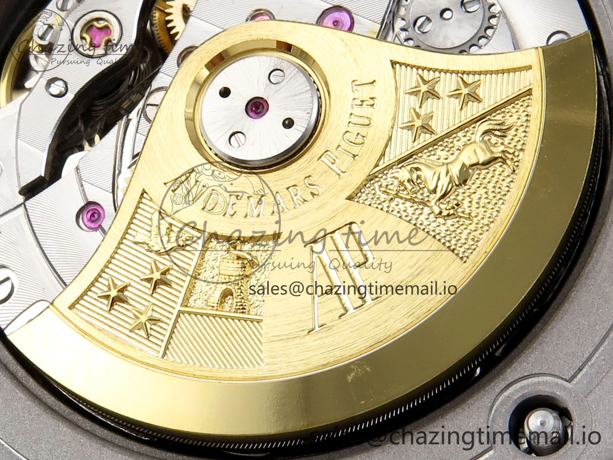 Royal Oak Offshore 42mm Black Themes SS TKF Best Edition Black Dial on SS Bracelet A7750