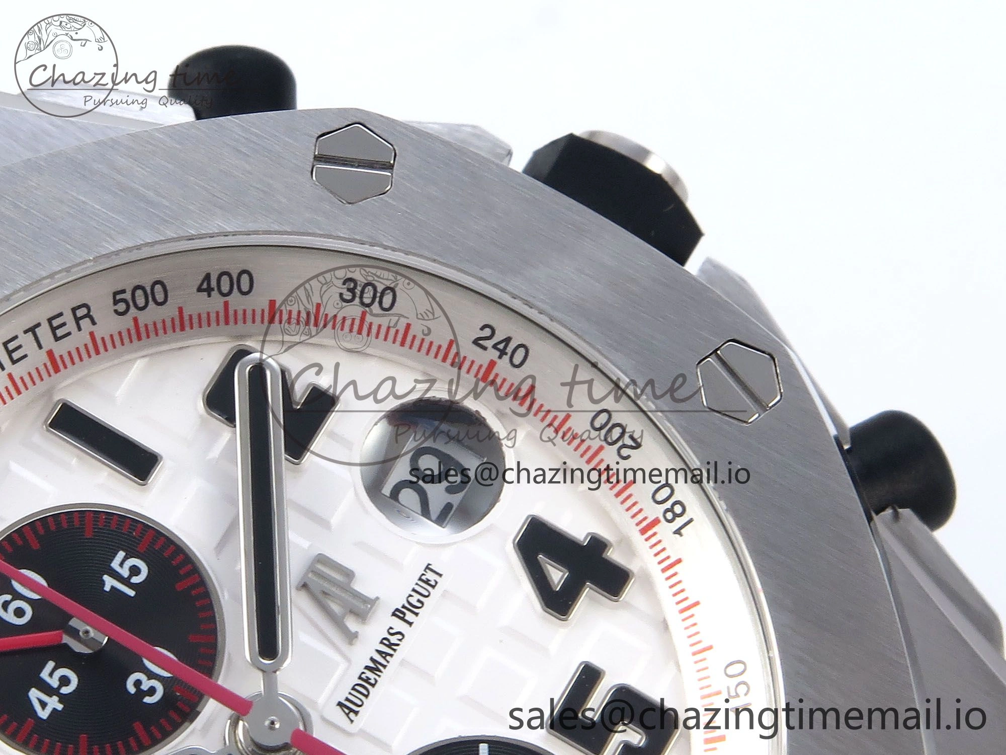 Royal Oak Offshore 42mm Panda SS TKF Best Edition White Black Dial on SS Bracelet A7750