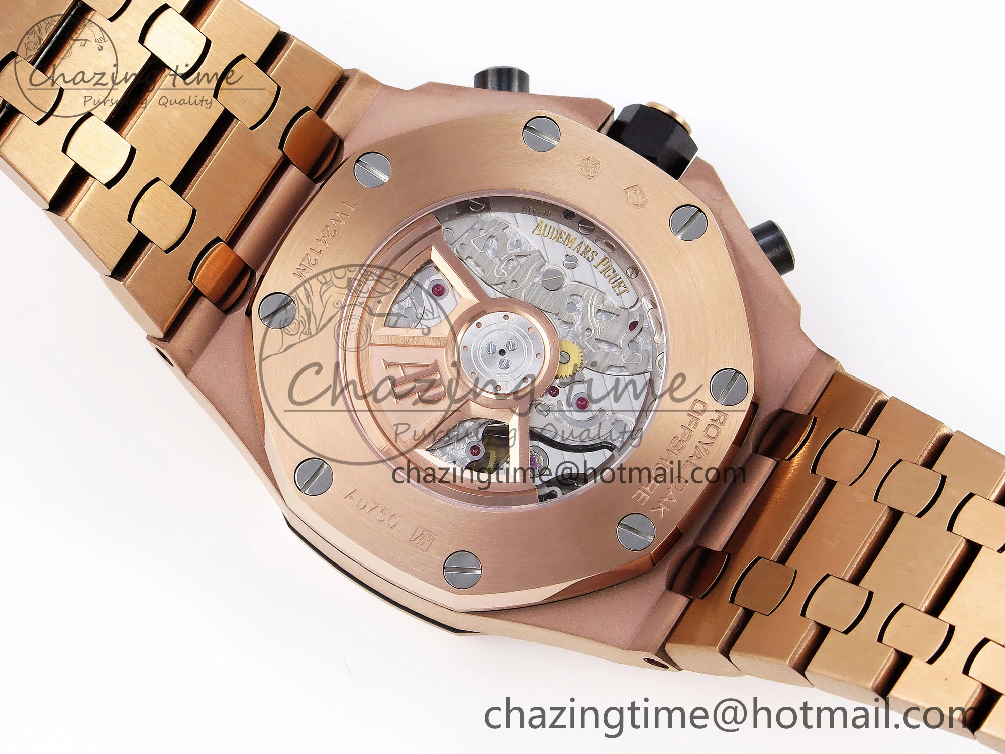 Royal Oak Offshore 42mm RG APF 1:1 Best Edition Blue RG Dial on RG Bracelet Strap A4404