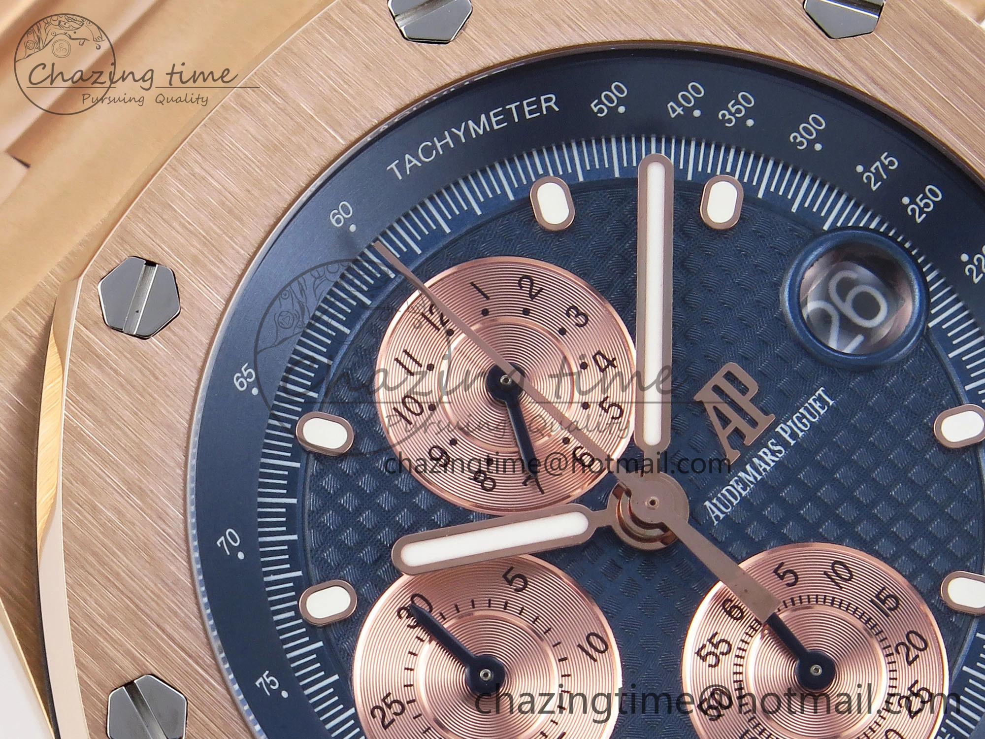 Royal Oak Offshore 42mm RG APF 1:1 Best Edition Blue RG Dial on RG Bracelet Strap A4404