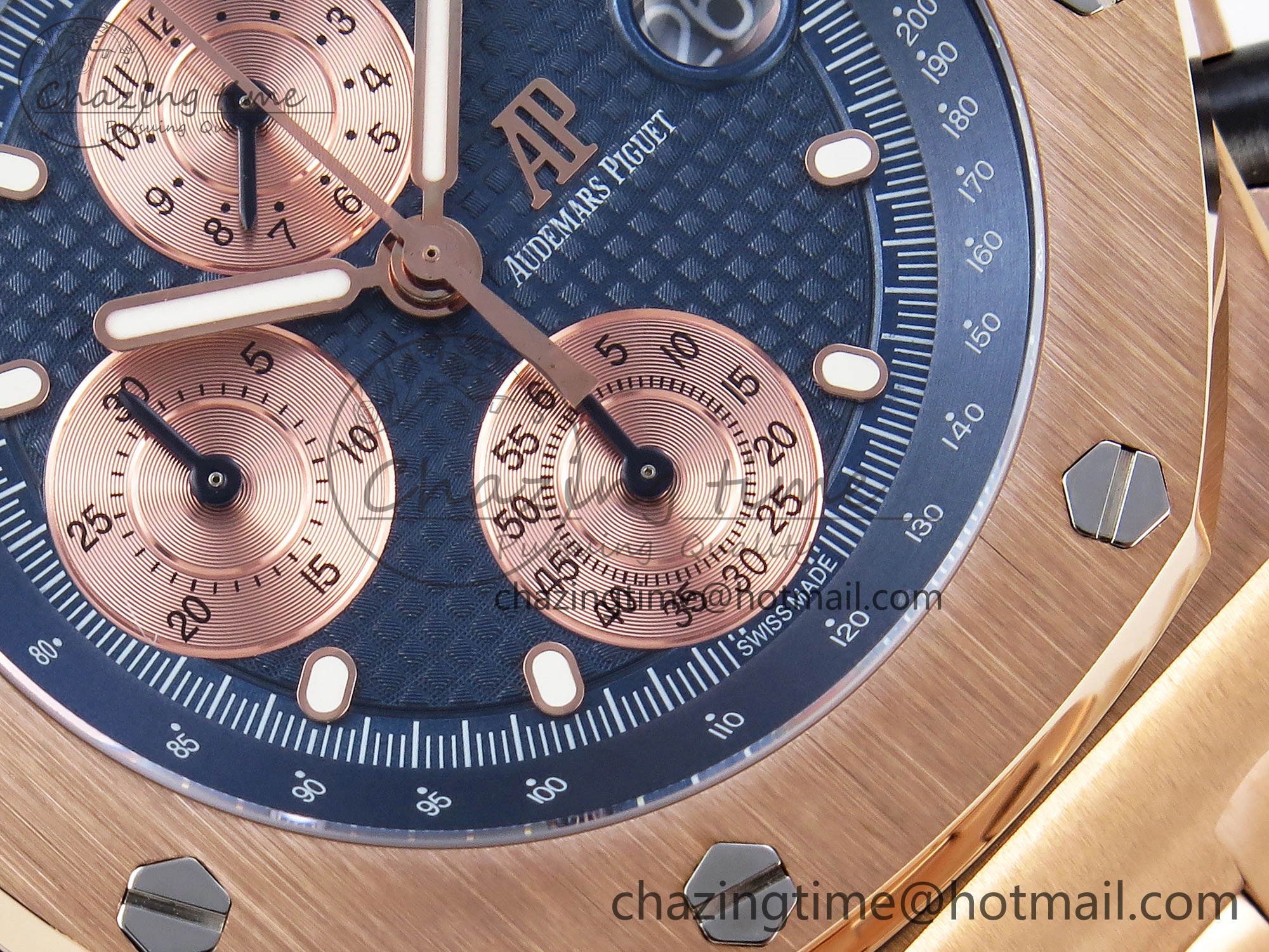 Royal Oak Offshore 42mm RG APF 1:1 Best Edition Blue RG Dial on RG Bracelet Strap A4404