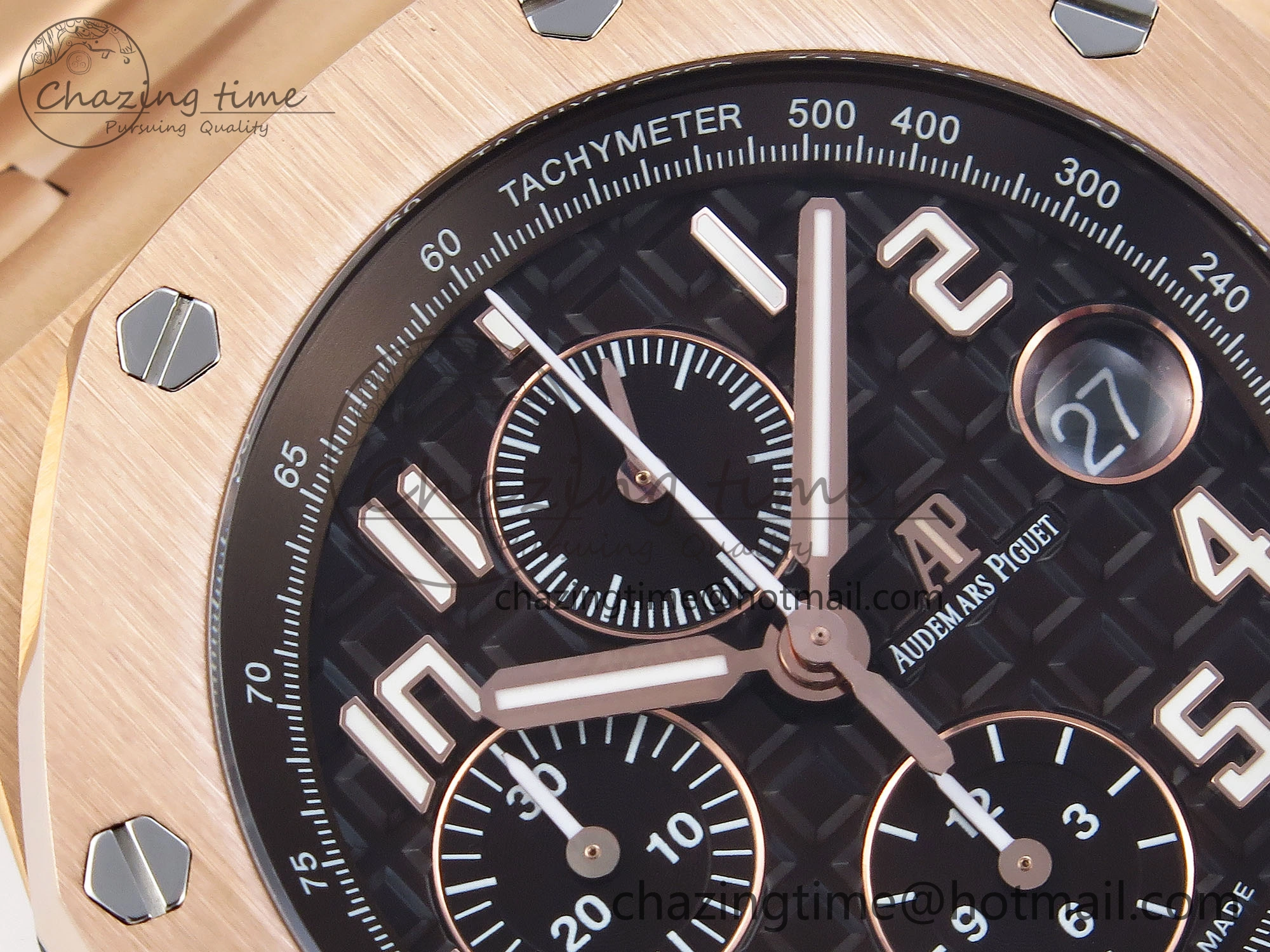 Royal Oak Offshore 42mm RG APF 1:1 Best Edition Brown Dial on RG Bracelet A3126